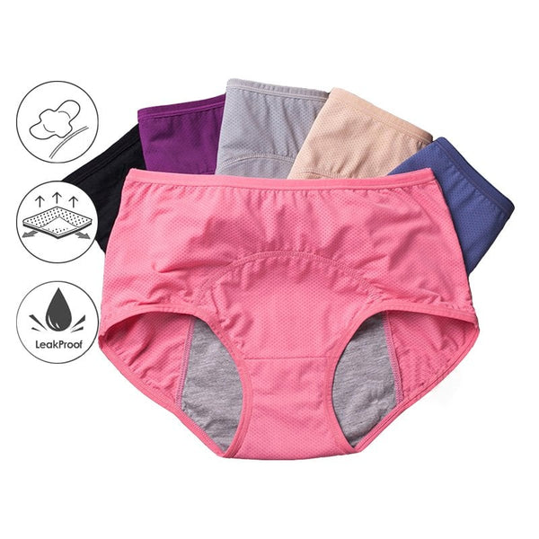 10 PCS High Waisted Leak Proof Protective Panties