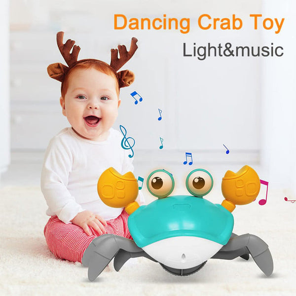 Crawling Crab Helps with Tummy Time