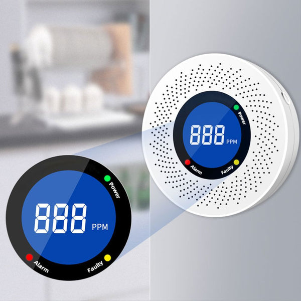 Carbon Monoxide Detector CO Alarm Smoke Safety Combo