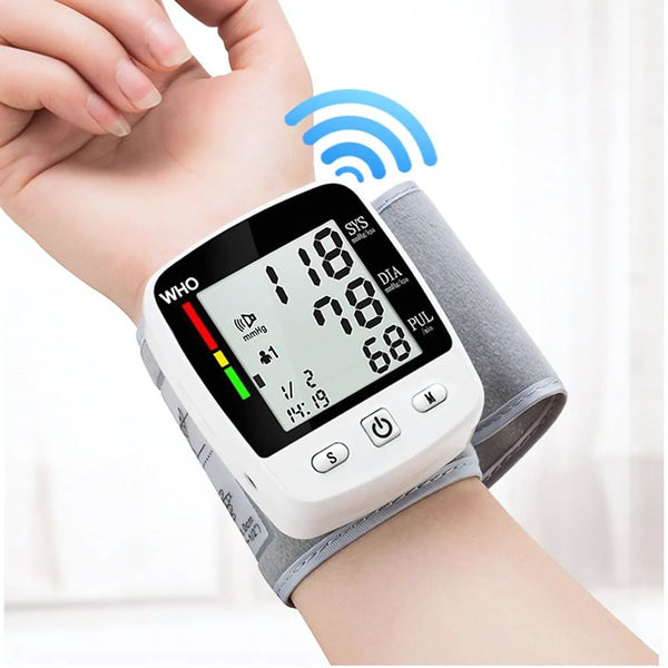 Rechargeable Digital Wrist Blood Pressure Monitor Cuff