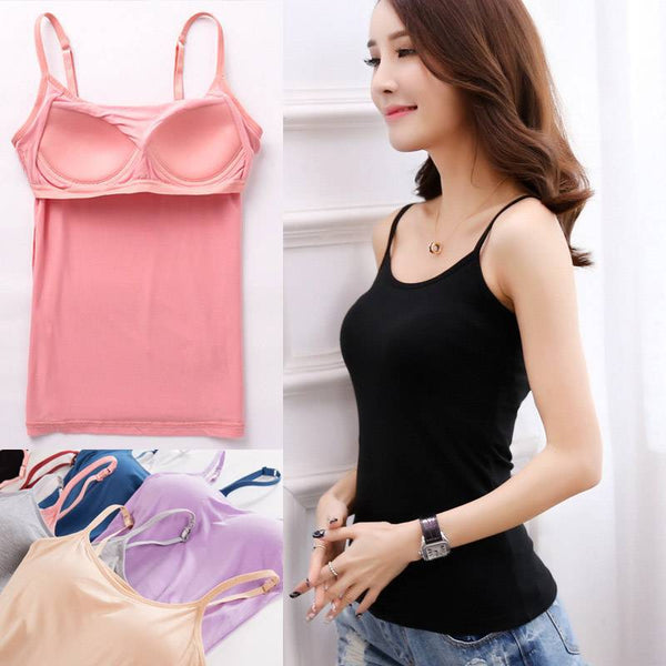 Tank Top With Built In Bra
